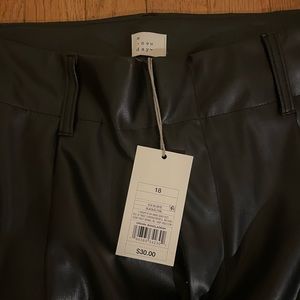 Target high rise faux leather pants